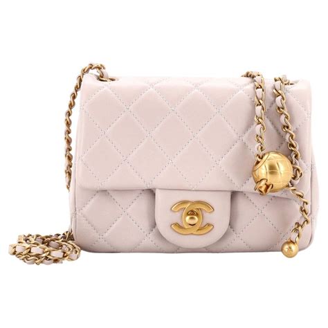 chanel pearl crush square flap bag quilted lambskin mini